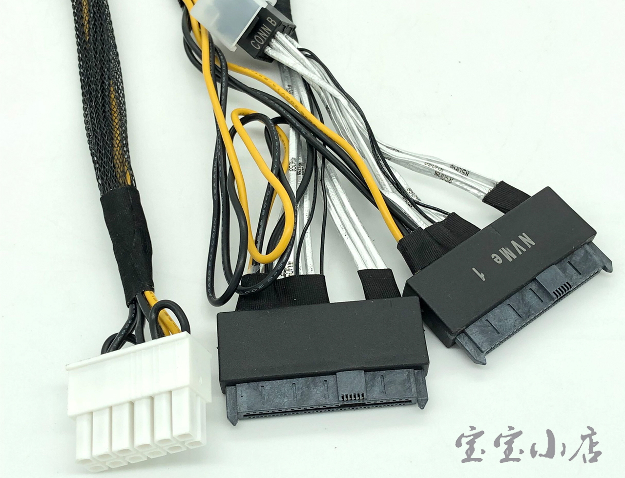 D P/N 052JTN 全新戴尔 DELL 双通道 SFF-8643 转 SFF-8639 NVMe SSD U.2固态硬盘数据线 12pin供电-宝宝小店,只卖正品 收售工厂呆滞库存尾单 D P/N 052JTN 全新戴尔 DELL 双通道 SFF-8643 转 SFF-8639 NVMe SSD U.2固态硬盘数据线 12pin供电