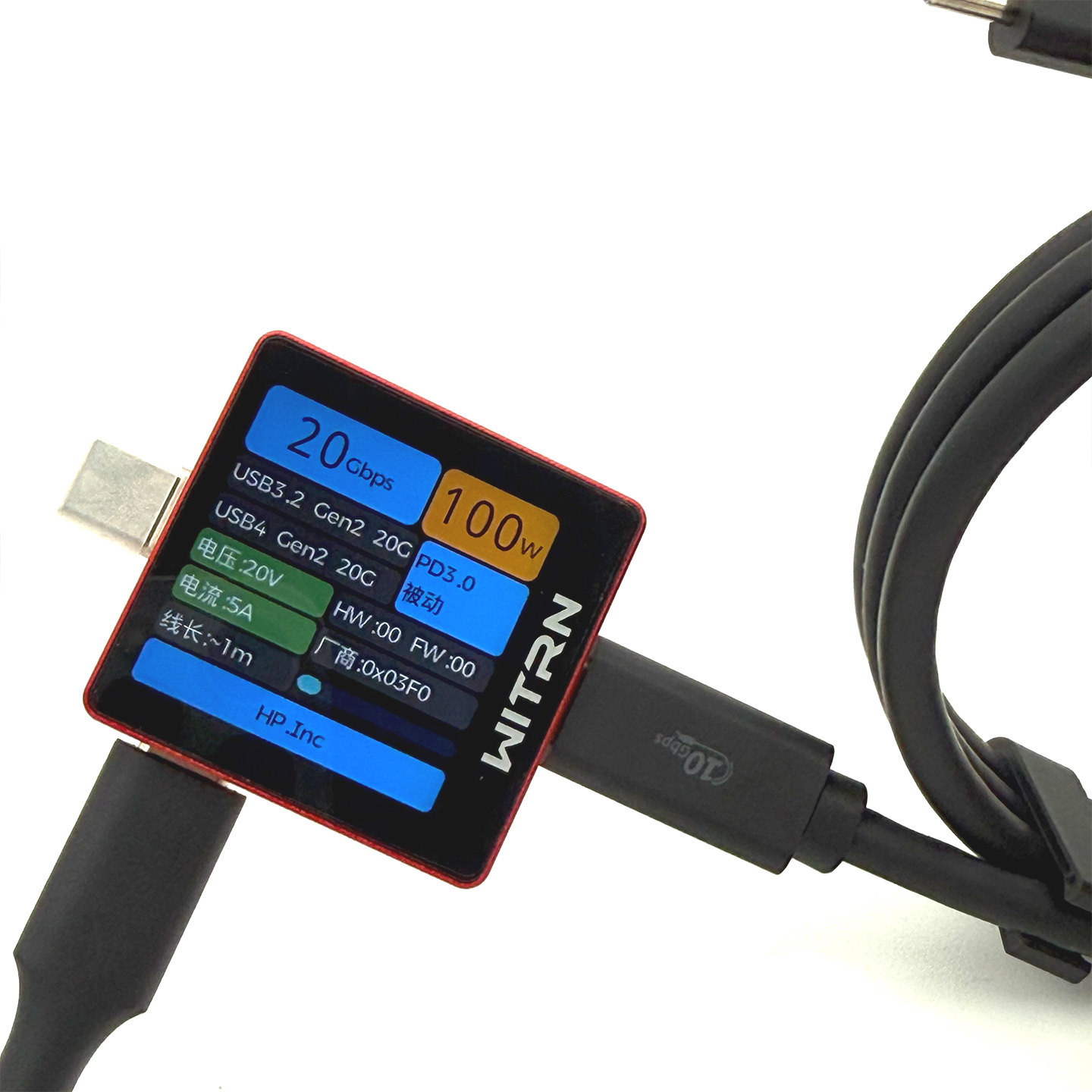 全新原装惠普HP USB C G6 Dock 1M Cable 10Gbps 全功能一线通PD3.0快充线4K 投屏数据线 PN:P39194-020 SPS:P62172-001