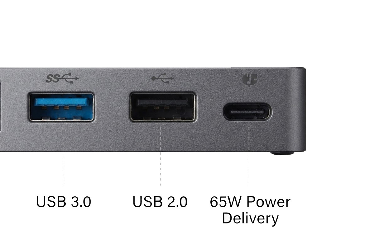 适用于联想Type-C 超便携多功能拓展器 4K 60Hz千兆网卡USB3.1 65W供电Lenovo Powered USB-C Travel Hub 4X90S92381 03X7608