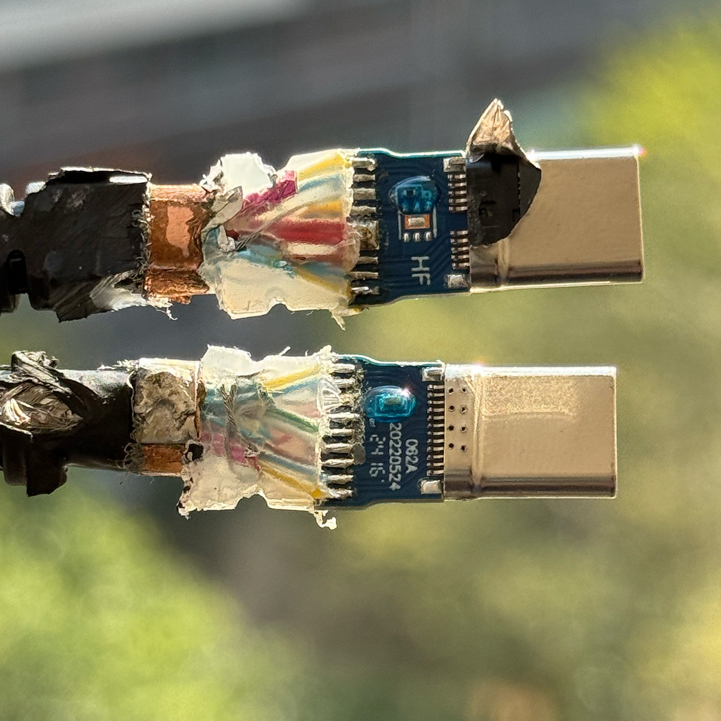 拆解报告：全新惠普雷电4 240W PD3.1快充线全功能一线通数据线 FULL USB4 Gen2 5A CM-CM TP HP P/N N42711-002 HP Spare P/N:N57695-001 HongJu P/N:431-61597 HP TID:9926