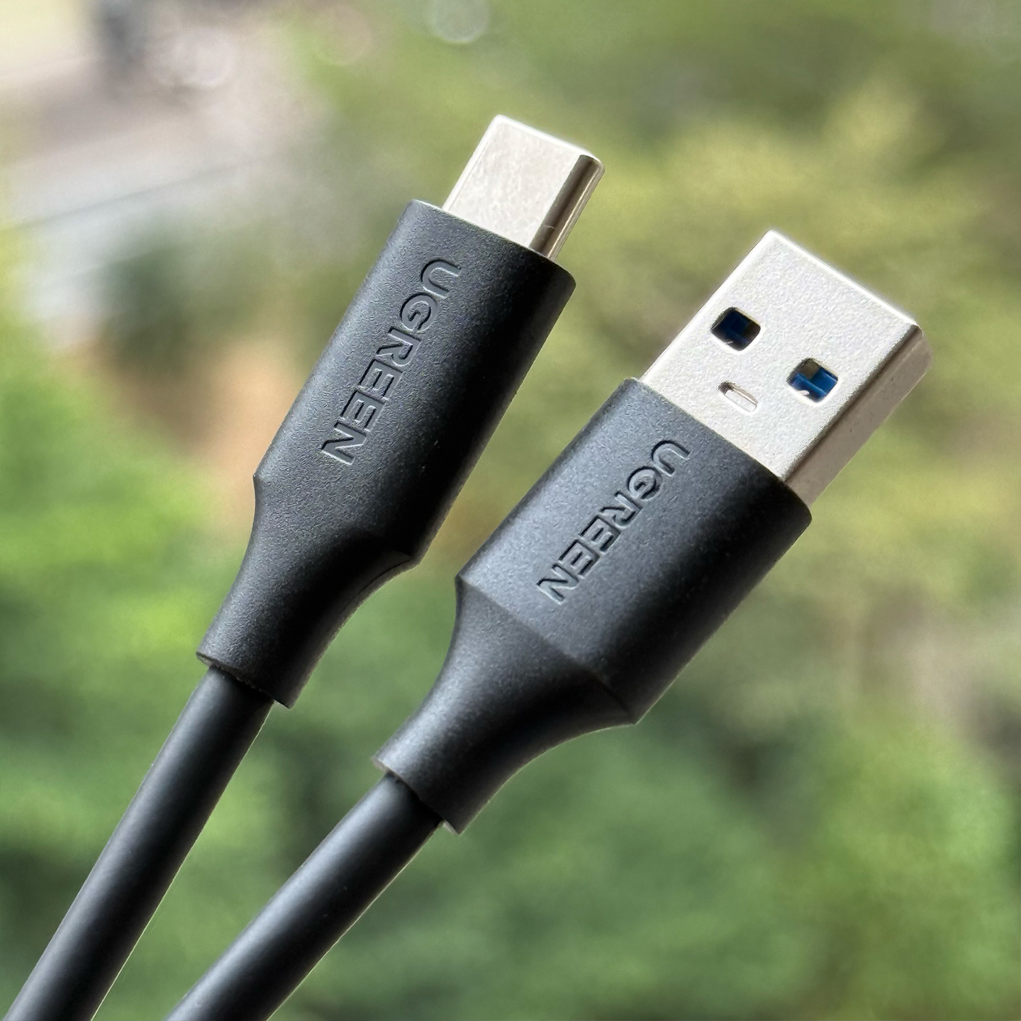 全新原装绿联UGREEN USB3.1 数据线2合1手机PD快充电线双CC线移动硬盘高速传输线10gbs USB C TO USB C CABLE with USB A  Adapter