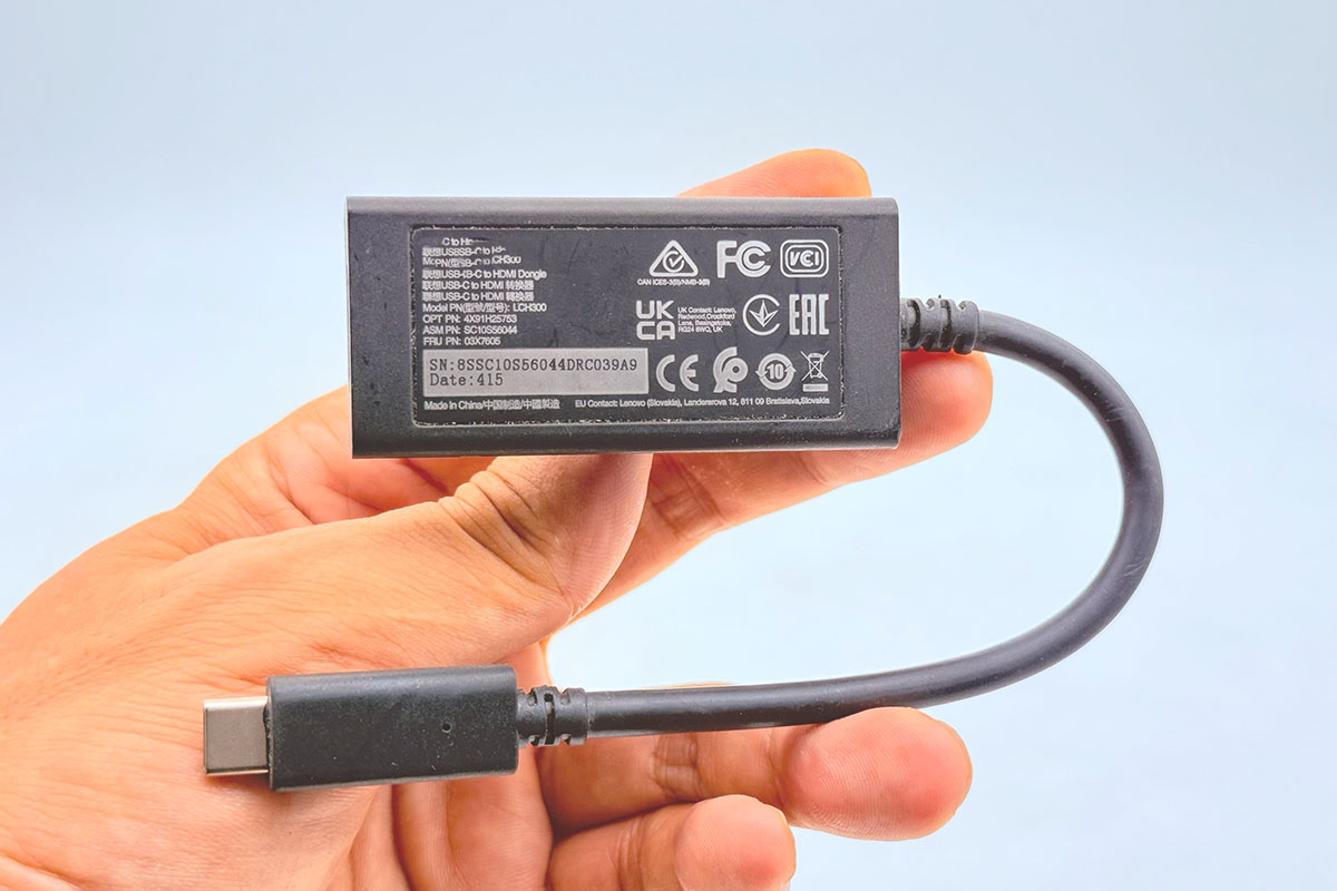 全新适用联想03X7605 USB-C雷电3 4转HDMI2.0b 转换器 4k 60hz手机平板电脑外接电视投屏 LCH300 4X91H25753 USB-C to HDMI Dongle-3Cgeek,只卖正品 收售工厂呆滞库存尾单 全新适用联想03X7605 USB-C雷电3 4转HDMI2.0b 转换器 4k 60hz手机平板电脑外接电视投屏 LCH300 4X91H25753 USB-C to HDMI Dongle