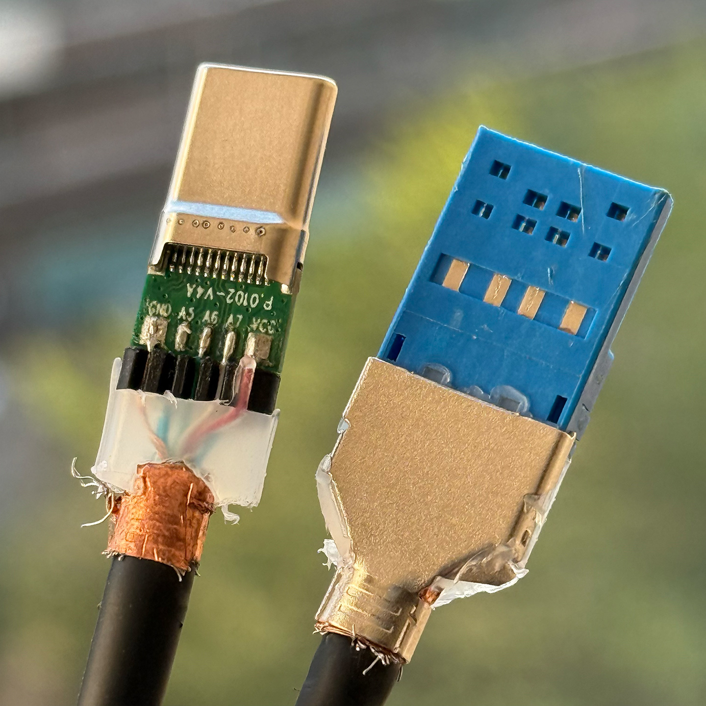 全新原装绿联UGREEN USB3.1 数据线2合1手机PD快充电线双CC线移动硬盘高速传输线10gbs USB C TO USB C CABLE with USB A  Adapter