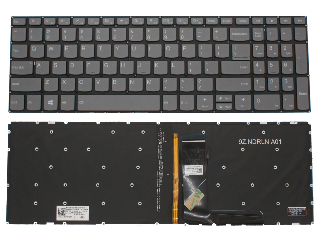 新到货26片 PC5CB-US 9Z.NDRBN.A01 9Z.NDRLN.A01 Lenovo P/N SN20M62925 SNK-BYABN SN20M62925 keyboard 内置键盘