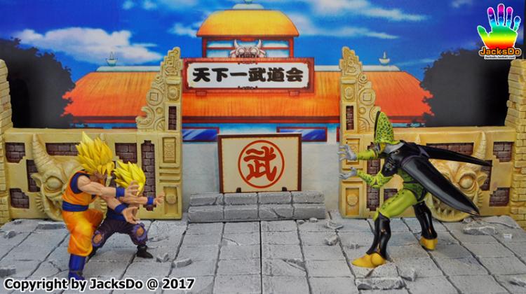 JacksDo Dragon Ball The world's first martial arts will resin scene SHF Sun Wukong glasses factory twisted egg WCF