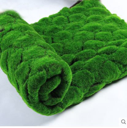 Simulated Fake Moss Green Plant, Fake Grass, Turf, Bulging Fake Moss Bonsai, Courtyard Window Decoration, Flocking and Landscaping