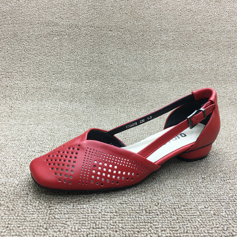 Летние универсальные босоножки с низким вырезом, 2023, из натуральной кожи, в корейском стиле, яркий броский стиль                   