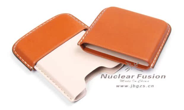 Fusion gốc da handmade hàng da danh thiếp hộp thẻ tín dụng nam và nữ bộ thẻ may tay tùy chỉnh dây đeo thẻ