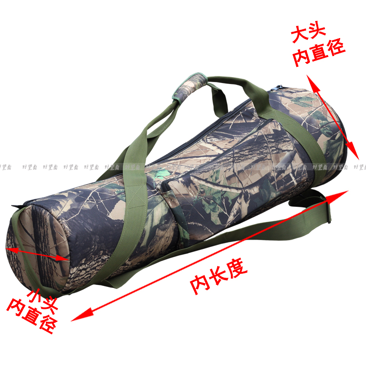 Size head thickened cantilever gimbal shock-proof tripod bag three-dimensional hydraulic gimbal tripod bag camera camouflage bag
