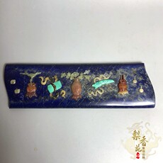 Другие 古董文玩杂项清代文房四宝青金石百宝镶嵌博古臂戈精品雕刻摆件