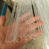 10 мм пузырька стержня Акрил органический стекло прозрачный воздушный пузырь цилиндрический стержень 5 мм направляющая легкая полоска