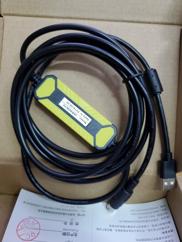 Mitsubishi PLC programming design cable USB-SC09-FX data line download line support Win7