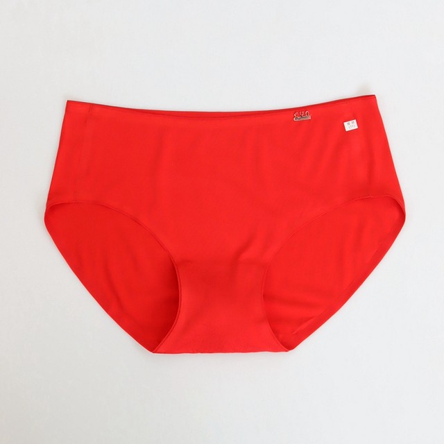 2 packs of Chuangyanuo Antibacterial Patch Seamless Big Red Women's Underwear 66126 Bamboo Fiber Zodiac Year Women's Boxer Briefs