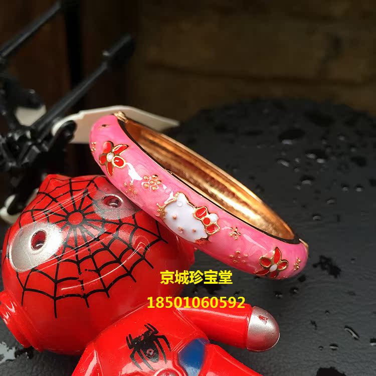 Bắc kinh món quà đặc sản cloisonne vòng đeo tay con bé vòng đeo tay hello kitty bracelet trang sức