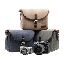 Nikon Camera Pack D750 Campus Wind D5600 Retro D3500 Single Anti-Photography Package Single-shoulder Leisure Backpack Obliquely Cross