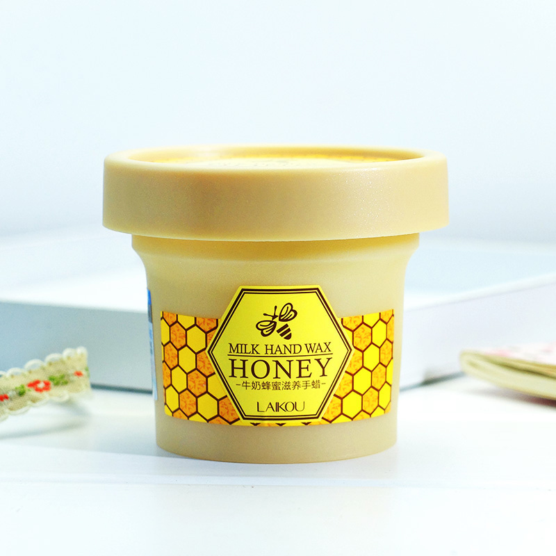 Lycome Milk Honey Nourishing Hand Wax 120g Moisturizing and Moisturizing Hand Mask Exfoliating and Exfoliating Calluses