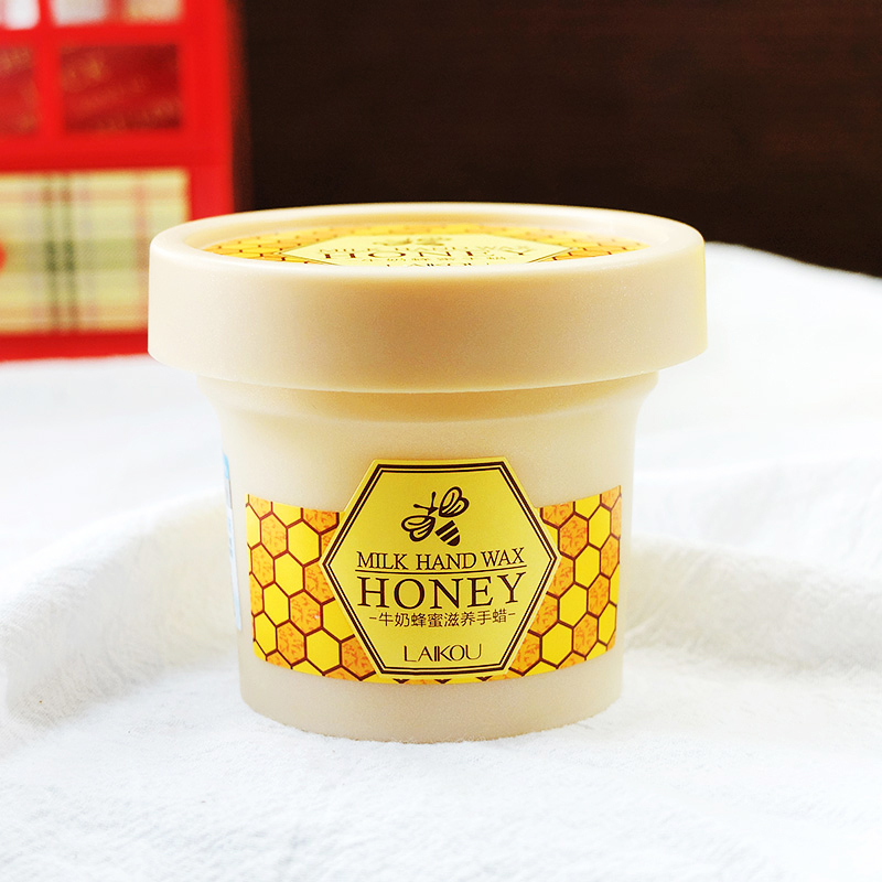 Lycome Milk Honey Nourishing Hand Wax 120g Moisturizing and Moisturizing Hand Mask Exfoliating and Exfoliating Calluses