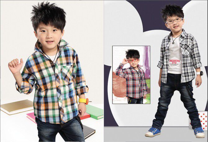 Chemise garcon à manche longue - Ref 2078343 Image 9