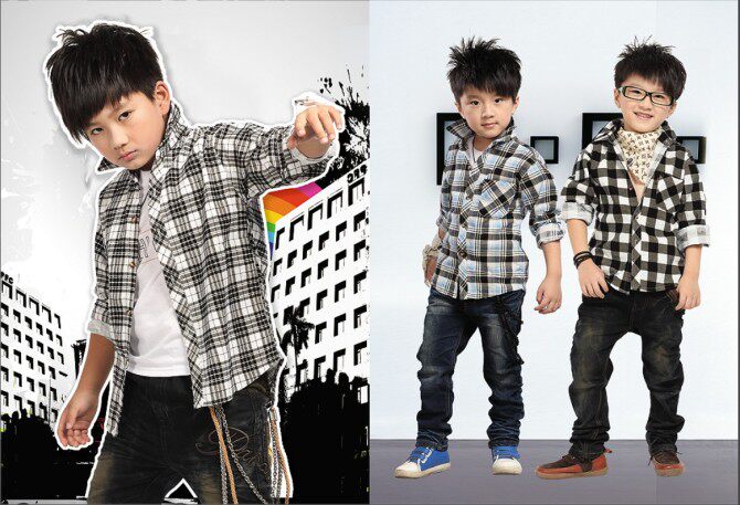 Chemise garcon à manche longue - Ref 2078343 Image 13