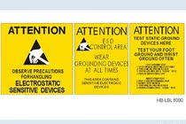 Spot anti-static sticker electrostatic label anti-static warning label anti-static logo 45 * 45MM