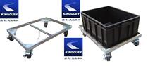 Stainless steel cart double-row truck turnover box transporter SMT upper and lower rack truck 385 * 675MM