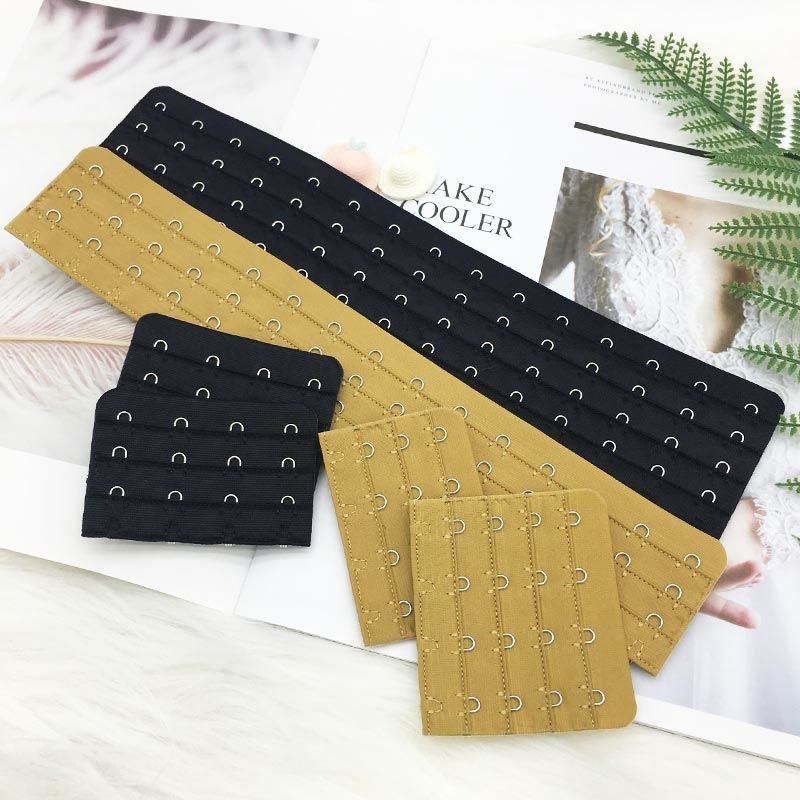 Medium veins shapewear gold underwear bra lengthened row buckle black waist back clip extended buckle lengthened 3 row buckle 15 row-Taobao