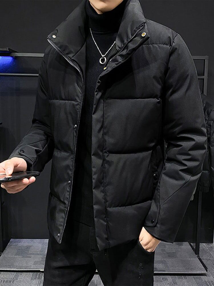 Fuguiniao Stand-up Collar Padded Coat Men's 2021 New Winter Korean Style Thickened Warm Cotton Coat Jacket Cotton Jacket Winter Coat - Taobao