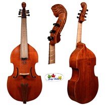 Imagination musical instrument Baroque style handmade solid wood 7-string carved scroll bass ancient cello