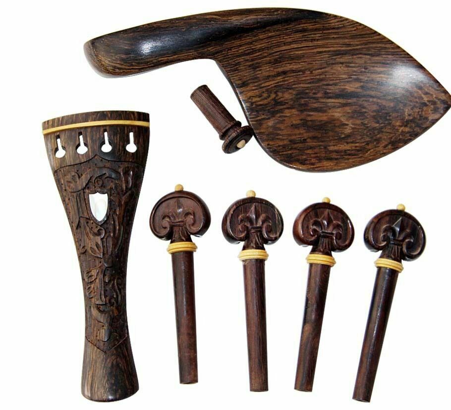 4 4 Violin accessories High-end Horn Wood Accessories Qin Shaft Tailpost Mugora Chord Board-Taobao