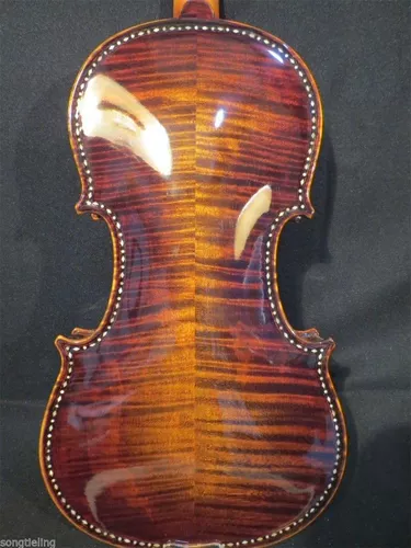 Музыкальные инструменты ручной работы, высококлассная скрипка, инкрустация камня