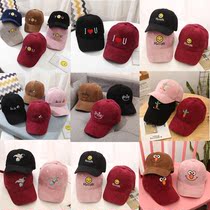 Small middle and big children 2-8 years old childrens duck tongue hat autumn and winter baby hat cartoon boys and girls baseball cap Batch 3