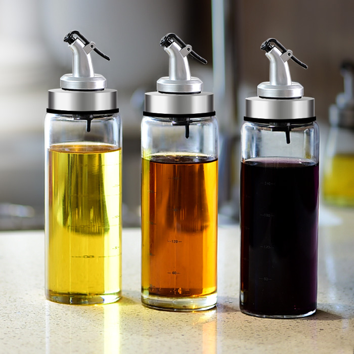 European-style oil pot small vinegar bottle soy sauce bottle sesame oil bottle oil bottle glass anti-leak oil pot control oil pot household kitchen supplies