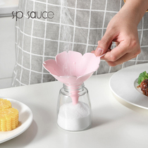 Cherry Blossom Funnel Household Plastic Oil Bucket Big Small Caliber Refuelling Oil Funnel Wine Funnel Two Clothes