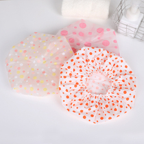 Japanese bathroom cap female waterproof bath and bath head cover dust anti-oil smoke men and women general hair protection hat