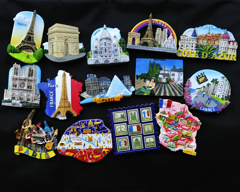 Paris New Paris to host landscape World Tourism Memorial Resin Creative Refrigerator with Versailles Palace Louvre