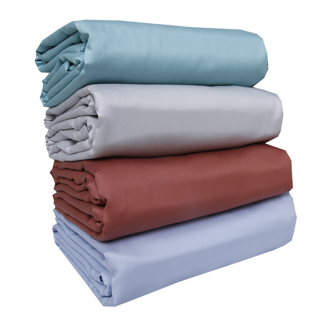 ການຄ້າຕ່າງປະເທດ 100-count bed sheets single piece pure cotton thickened high-end cotton satin solid color double bed defective spring and autumn quilt
