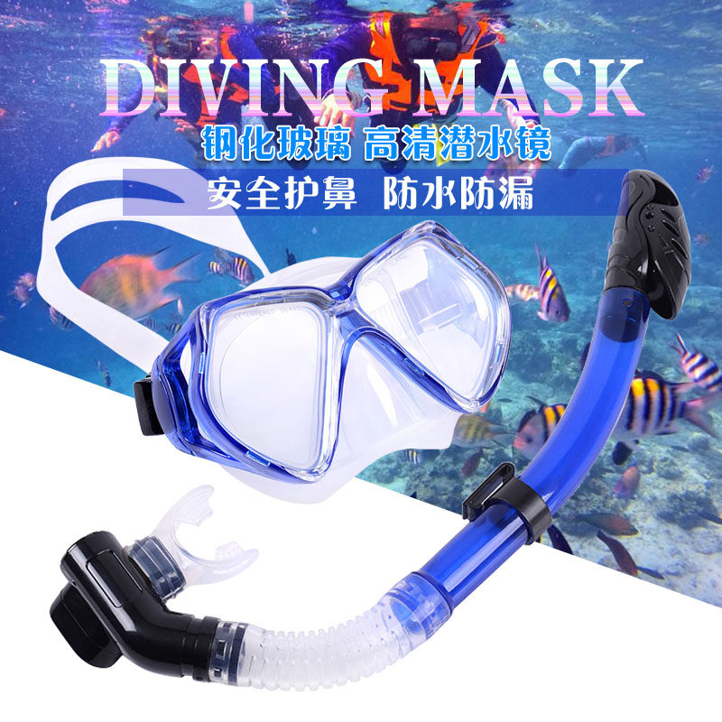 Adult Diving Mirror Equipment Suit Snorkeling Triple Bap Waterproof Full Semi Dry Type Straw Children Mask Swimming Glasses