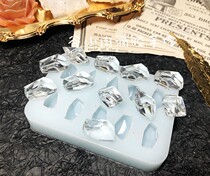  Hand-turned mold crystal grain ice cube grain 10 even silicone mold high transparent version