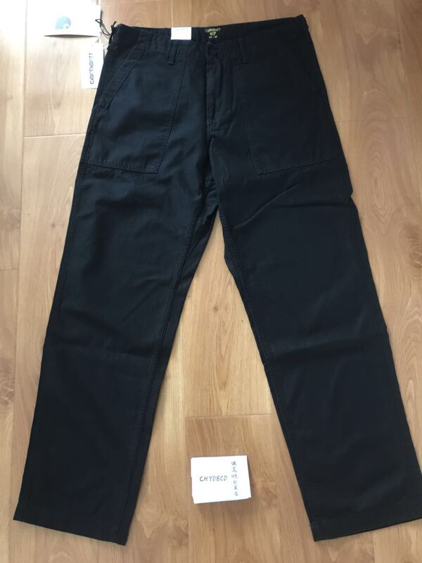 Chenghao Carhartt Wip Fatigue Pant Bread Deck Pants Stone Washed Black Navy Blue Chenghao Carhartt Wip Fatigue Pant Bread Deck Pants Stone Washed Black Navy Blue