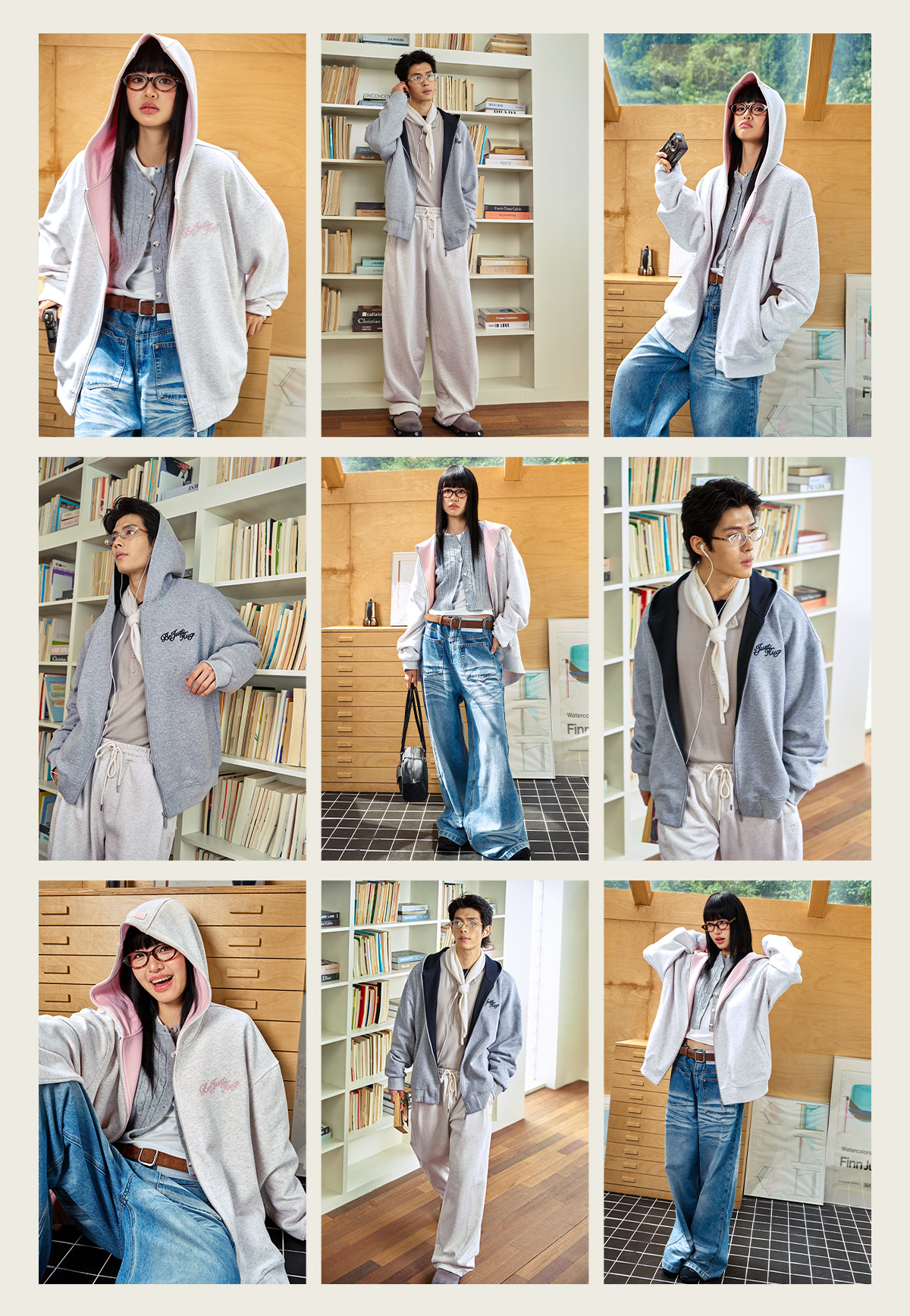 BJHG Not Working Zip-Up Hoodie