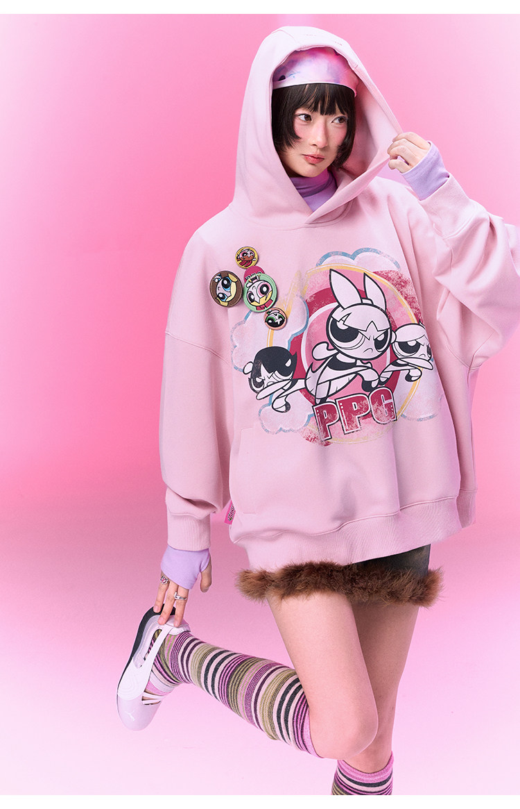 BJHG Powerpuff Girls Oversized Hoodie
