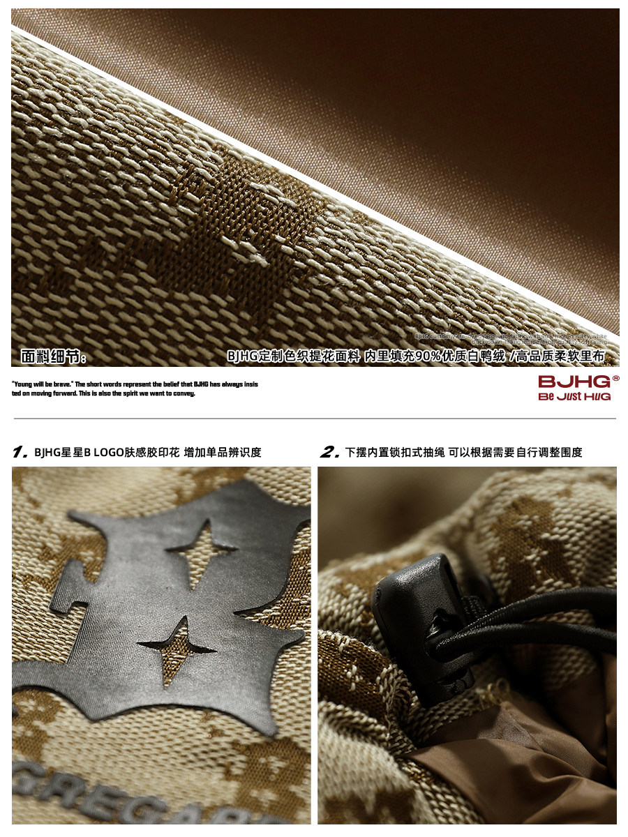 Bjhg Reckless American-Style Vintage down Vest Jacket for Men, Winter Layering Old Money Style down Jacket