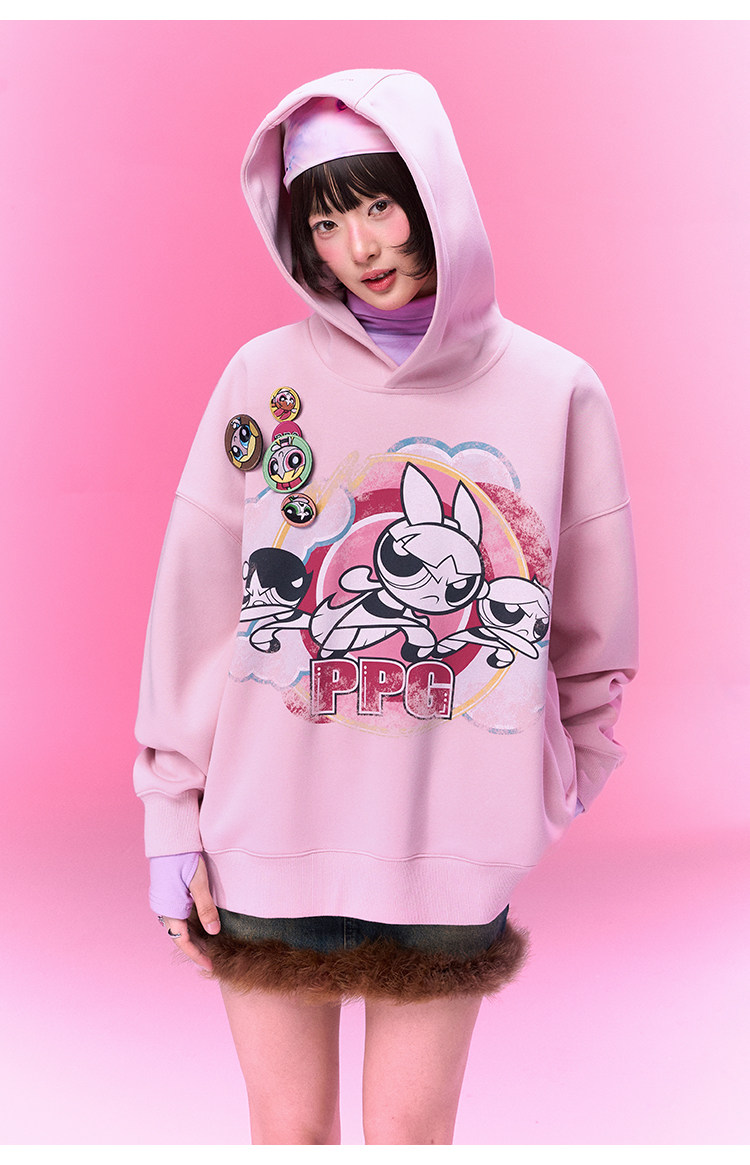 BJHG Powerpuff Girls Oversized Hoodie