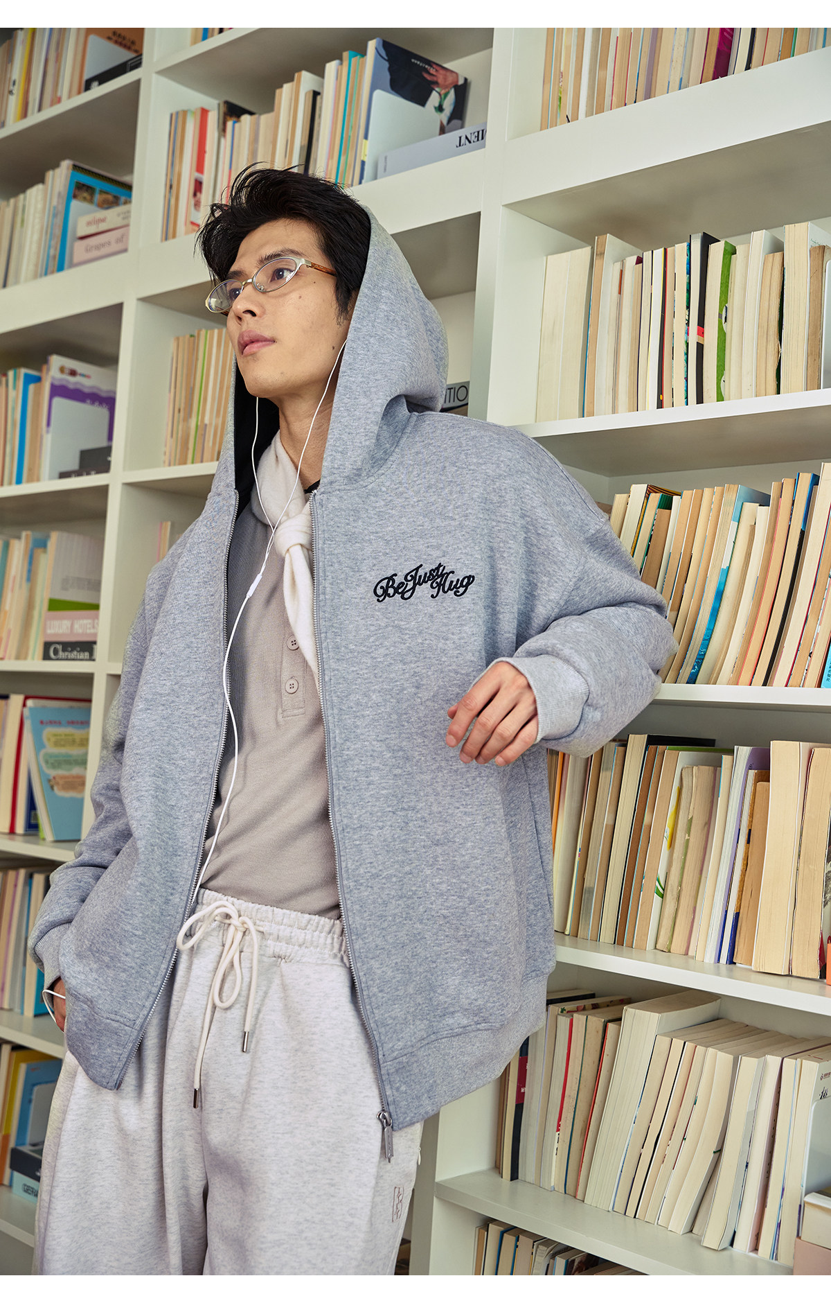 BJHG Not Working Zip-Up Hoodie