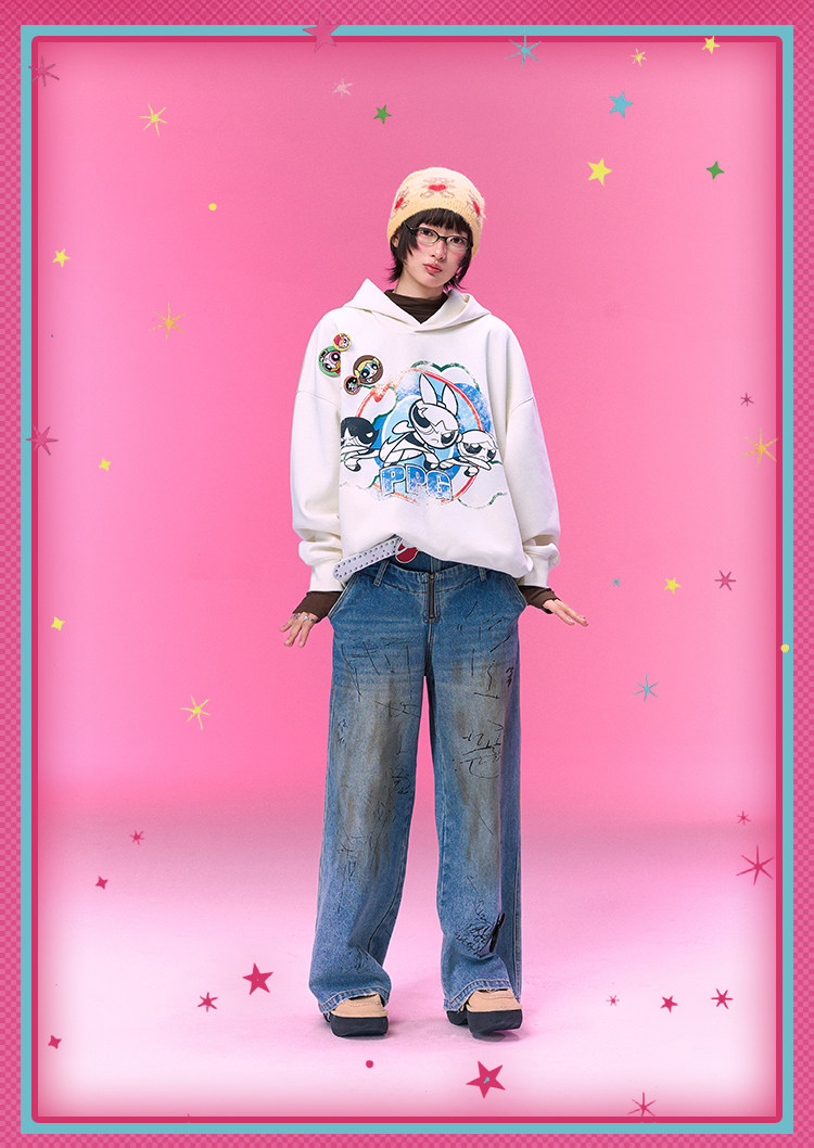 BJHG Powerpuff Girls Oversized Hoodie