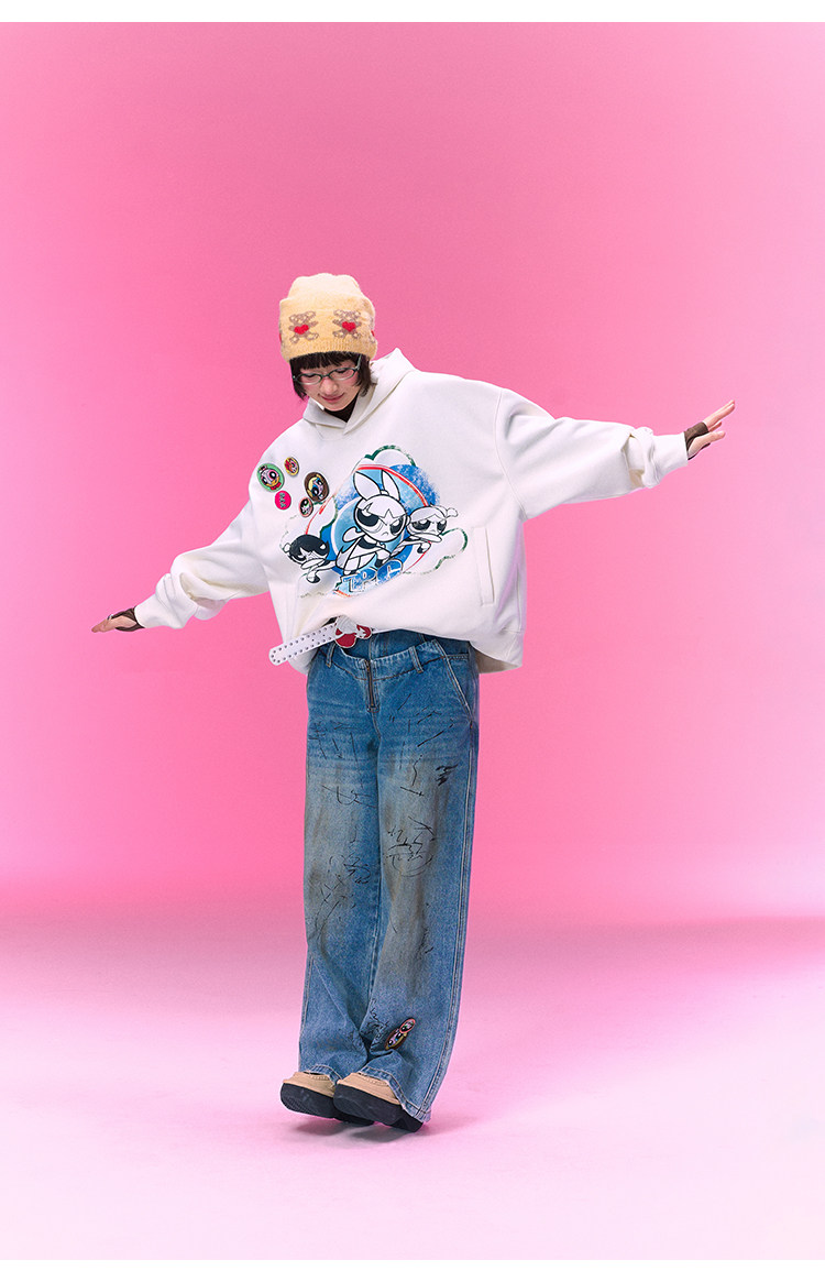 BJHG Powerpuff Girls Oversized Hoodie