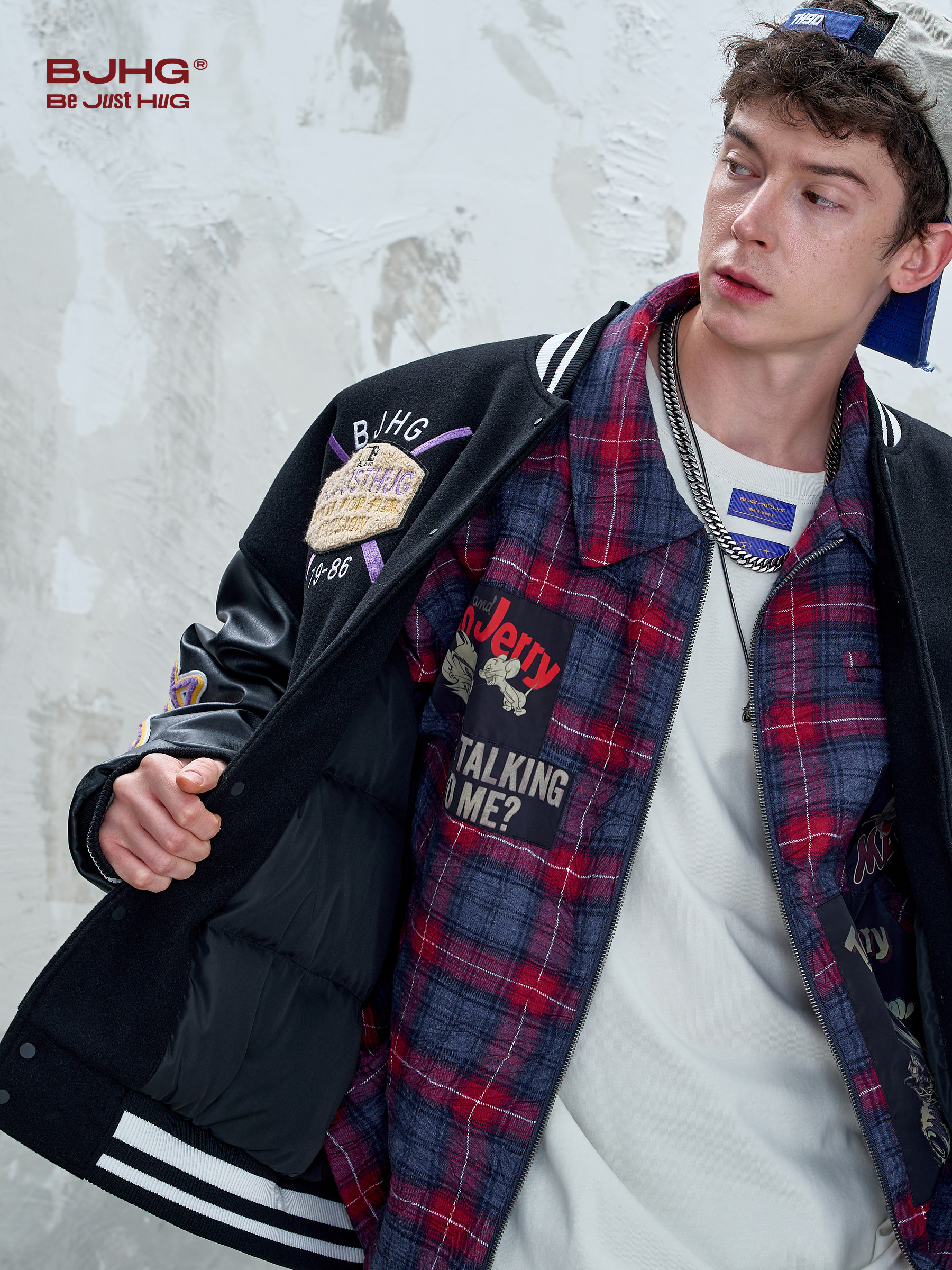 [New Year Edition] Bjhg Reckless Retro Baseball down Jacket for Men, Winter Coat, Couple's down Jacket for Women