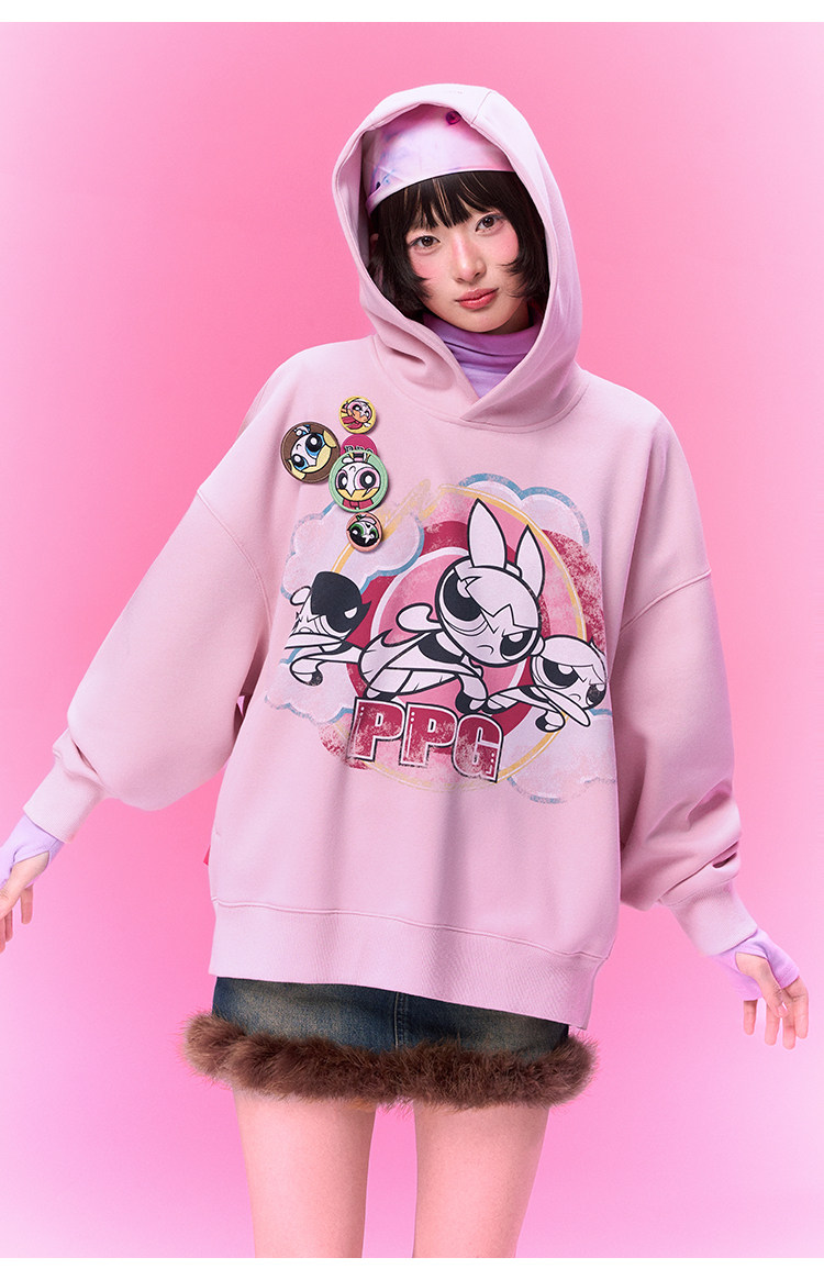 BJHG Powerpuff Girls Oversized Hoodie