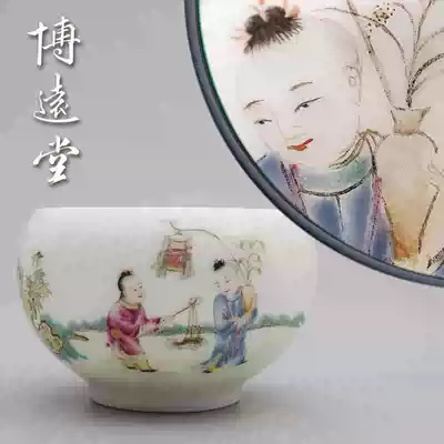 Boyuantang Pastel Baby Play Luohan Cup Jingdezhen Famous Kiln Collection Sincense Cup Tea Ceremony Tea Cup Handpainted Cup Set