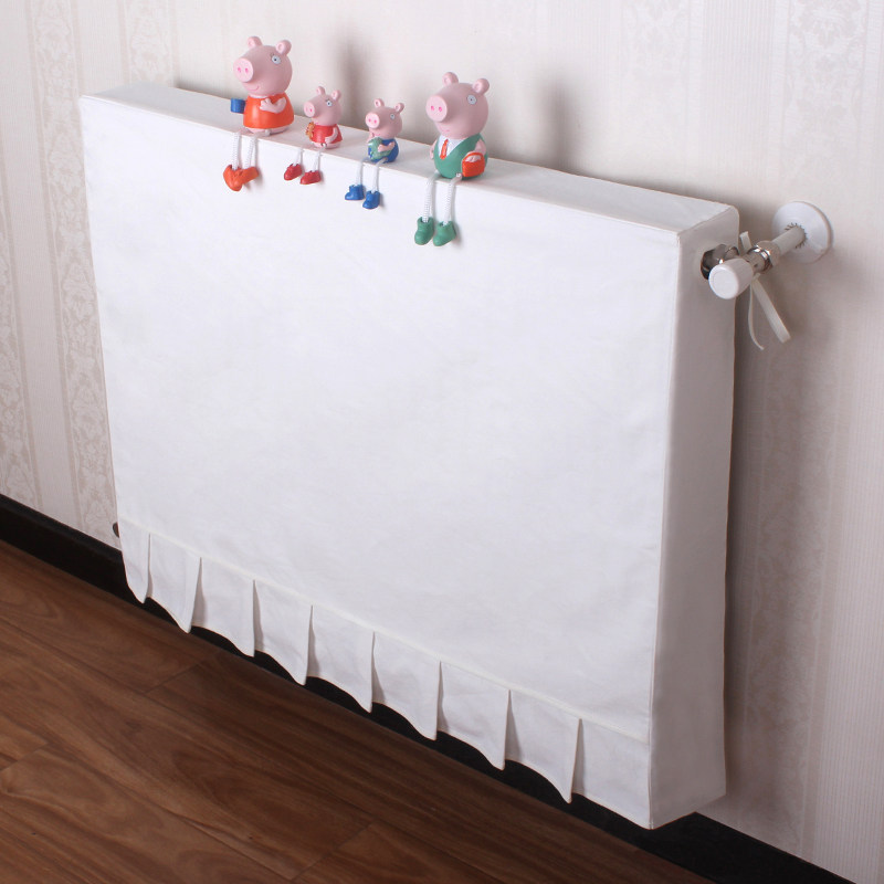 Heating cover custom radiator cover fabric all-inclusive cover cloth heating decorative dust cover anti-smoke black cover simple white